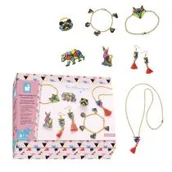 Zabawki kreatywne - Janod Zestaw 7 sztuk Biżuteria z tworzywa sztucznego do stworzenia szalonej geometryki - The Workshop - kreatywny zestaw do wypoczynku dla dzieci - Zręczność i koncentracja - od 8 lat, J07996 J07996 - miniaturka - grafika 1