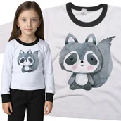 Piżamy dla dziewczynek - Piżama dziecięca Słodki Szop Pracz 98/104 - VoloDonum - miniaturka - grafika 1