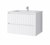 Szafki łazienkowe - Szafka łazienkowa z umywalką Uptrend Melito 70 cm biały mat 002-SU70-01+UP4530-700 - miniaturka - grafika 1