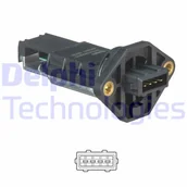 Przepływomierze - Przepływomierz masowy powietrza Delphi AF10311-12B1 - miniaturka - grafika 1