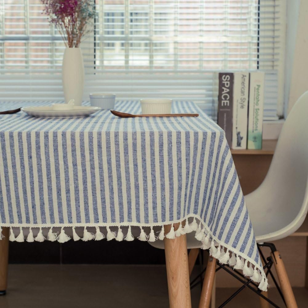 Bieżnik w paski z frędzlami Prosty i elegancki tekstylia domowe do użytku wewnątrz i na zewnątrz, 120 × 160