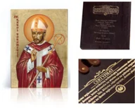 Ikony i obrazy sakralne - Ikona religijna Święty Karol Boromeusz - miniaturka - grafika 1