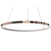 Lampy sufitowe - Lampa Wisząca Led Metalowa Ø 50 Cm Różowe Złoto Jordan - miniaturka - grafika 1