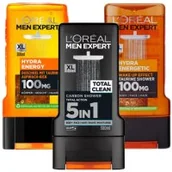 Żele pod prysznic dla mężczyzn - L’oreal Men Expert, Intensywny Żel Pod Prysznic Dla Mężczyzn, Ciało Włosy Twarz, 3x300ml - miniaturka - grafika 1