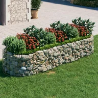 Donice - vidaXL Podwyższona donica gabionowa galwanizowane żelazo 300x100x50 cm - miniaturka - grafika 1