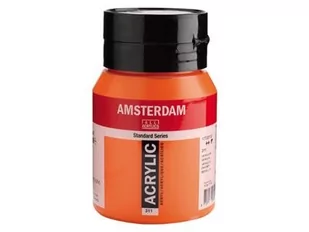 Talens Amsterdam, farba akrylowa, 500 ml, Cynober - Przybory szkolne - miniaturka - grafika 2