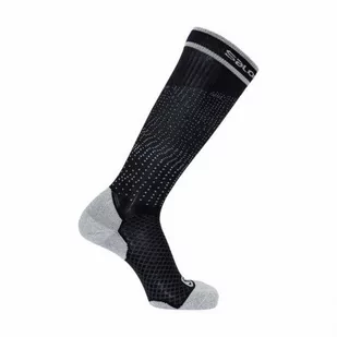 Skarpety Salomon Coolpression Black / Alloy - Skarpetki i podkolanówki sportowe - miniaturka - grafika 1