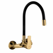 Baterie kuchenne - Bateria kuchenna ścienna z elastyczną wylewką Verso Invena - miniaturka - grafika 1