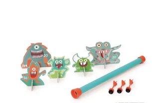 Scratch, Dmuchawka XL / 3 lotki przyssawki /  5 celów STWORKI - Gry planszowe - miniaturka - grafika 1