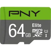 Karty pamięci - PNY Elite 64GB (P-SDUX64U185GW-GE) - miniaturka - grafika 1