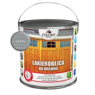 Farby i impregnaty do drewna - Colorit Drewno Lakierobejca do drewna Szary 2,5 l - miniaturka - grafika 1