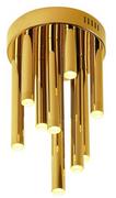 Lampy sufitowe - Maxlight LAMPA sufitowa ORGANIC C0197D metalowa OPRAWA tuby LED 10W 3000K sople złote C0197D - miniaturka - grafika 1