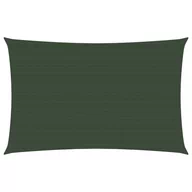 Parasole ogrodowe - vidaXL Żagiel przeciwsłoneczny, 160 g/m, ciemnozielony, 2x4 m, HDPE vidaXL - miniaturka - grafika 1