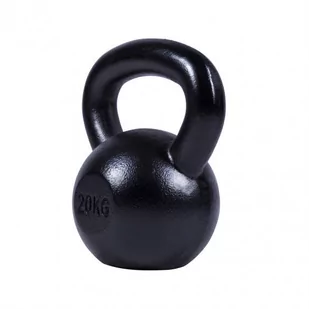 Kettlebell żeliwny czarny 20kg - Kettlebell - miniaturka - grafika 1