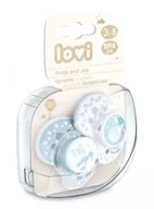 Smoczki uspokajające - Canpol babies LOVI PRIDE&JOY Dynamiczny smoczek uspokajający niebieski 3-6 m-cy 22/845 2 szt 9075495 - miniaturka - grafika 1