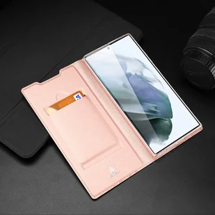 Dux Ducis Skin Pro kabura etui pokrowiec z klapką Samsung Galaxy S22 Ultra złoty - Etui i futerały do telefonów - miniaturka - grafika 22