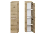 Szafki łazienkowe - Słupek Łazienkowy ATHD 30 cm 2D Prawy - Dąb Evoke Coast Mat - Uchwyty Chromowane - miniaturka - grafika 1