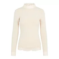 Koszulki i topy damskie - YAS Damska koszulka Yaselle Ls Top S. Noos, Whisper Pink, XL - miniaturka - grafika 1