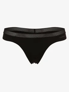 Calvin Klein Stringi Kobiety Sztuczne włókno czarny jednolity, S - Majtki damskie - miniaturka - grafika 1