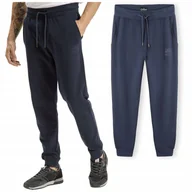 Dresy męskie - SPODNIE męskie DRESOWE joggery CROSS JEANS sportowe dresy granat XXXL - miniaturka - grafika 1