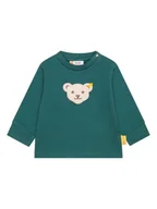 Bluzy i sweterki niemowlęce - Steiff Bluza w kolorze ciemnozielonym - miniaturka - grafika 1