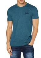 Koszulki męskie - SUPERDRY T-SHIRT MĘSKI NIEBIESKI Z KRÓTKIM RĘKAWEM 3XL JSA - miniaturka - grafika 1