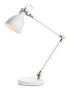 Lampy stojące - Markslojd House 107738 Lampa stołowa lampka 1x40W E27 biały/stal - miniaturka - grafika 1