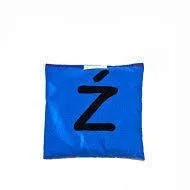 Zabawki interaktywne dla dzieci - Akson Akson, Woreczek gimnastyczny szkolny z literą Ź niebieski - miniaturka - grafika 1