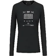 Koszulki i topy damskie - Salewa Pure Space Game Merino T-Shirt damski, Black Out, M - miniaturka - grafika 1