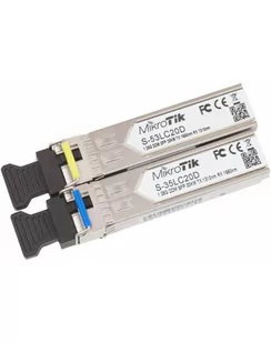 Pair of SFP modules, S-35LC20D 1.25G SM 20km T1310nm/R1550nm - Switche - miniaturka - grafika 1