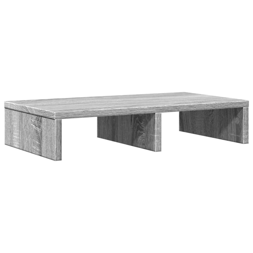 vidaXL Podstawa pod monitor szara Sonoma 50x27x10 cm Materiał drewnopochodny