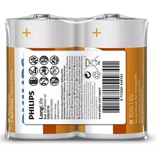 Philips LongLife  2-foilpack R20 (D) R20L2F/10 - Baterie i akcesoria - miniaturka - grafika 1