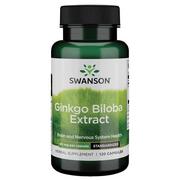 Witaminy i minerały dla sportowców - SWANSON Ginkgo Biloba ekstrakt 60mg-(90 kap) 774 - miniaturka - grafika 1