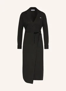 Lacoste Sukienka Kopertowa schwarz - LACOSTE - Sukienki - miniaturka - grafika 1