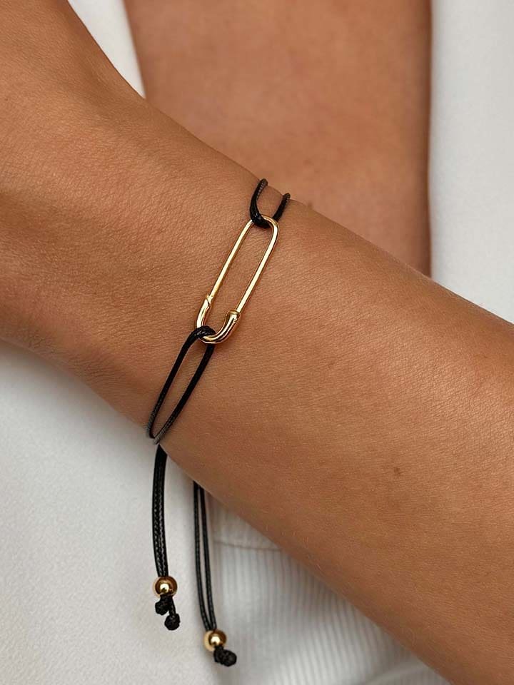 Les Favorites Pozłacana bransoletka z elementem ozdobnym