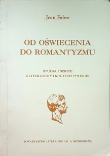 Od oświecenia do romantyzmu - Książki o kulturze i sztuce - miniaturka - grafika 1