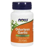 Suplementy naturalne - Now Foods Odorless Garlic - Czosnek Bezzapachowy (100 kaps.) - miniaturka - grafika 1
