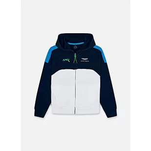 Hackett London Bluza chłopięca Amr Full Zip Hoody Y, 595 NAVY, 9 Lat - Bluzy dla chłopców - miniaturka - grafika 1