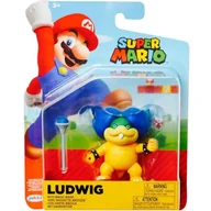 Figurki dla dzieci - SUPER MARIO NINTENDO JAKKS PACIFIC RUCHOMA FIGURKA LUDWIG + MAGIC WAND 9cm - miniaturka - grafika 1