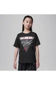 Koszulki dla dziewczynek - T-shirt dla dużych dzieci Jordan Flight Jumpman - Czerń - Nike - miniaturka - grafika 1