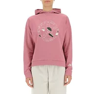 Bluzy damskie - Jeep J Cropped Bluza Damska z Kapturem Print Star Botanical J22w Długa Dzianina Kobiet - miniaturka - grafika 1