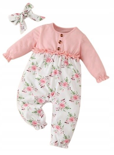 SHEIN KOMBINEZON DZIEWCZĘCY Z KOKARDKĄ 80 V3U