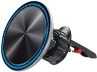 Uchwyty samochodowe do telefonów - Joyroom samochodowy uchwyt magnetyczny bezprzewodowa indukcyjna ładowarka Qi 15W (kompatybilna z MagSafe do iPhone) na kratkę nawiewu srebrny (JR-ZS290) - miniaturka - grafika 1