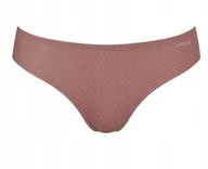 Majtki damskie - Majtki damskie Sloggi Zero Feel Flow Tai bezszwowe kakaowe rozmiar M - miniaturka - grafika 1