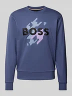 Koszulki męskie - Bluza z wyhaftowanym logo model ‘Soleri’ - miniaturka - grafika 1