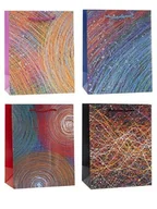 Opakowania i torebki na prezenty - Torebka ozdobna 26x32x10cm brokat mix Rozette - artykuł papierniczy - miniaturka - grafika 1