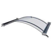 Daszki nad drzwi - Gutta Zadaszenie Rondo 200x90x25 cm efekt stali - miniaturka - grafika 1