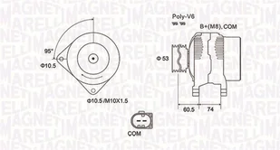 Alternator Magneti Marelli 063731905010 - Alternatory - miniaturka - grafika 1