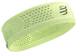 Compressport Opaska na głowę Thin HeadBand On/Off Shadow Lime - Czapki i chusty sportowe damskie - miniaturka - grafika 1