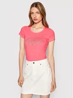 Koszulki i topy damskie - Guess T-Shirt W2RI04 J1300 Różowy Slim Fit - miniaturka - grafika 1